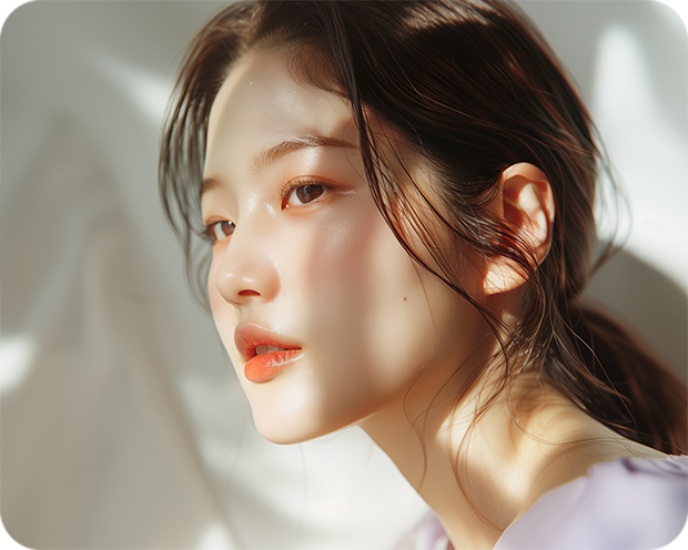 이마·코·양볼 잡티
