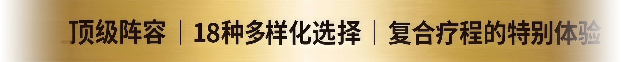 高端产品阵容 | 18 种多样选择 | 复合施术的特别之处
